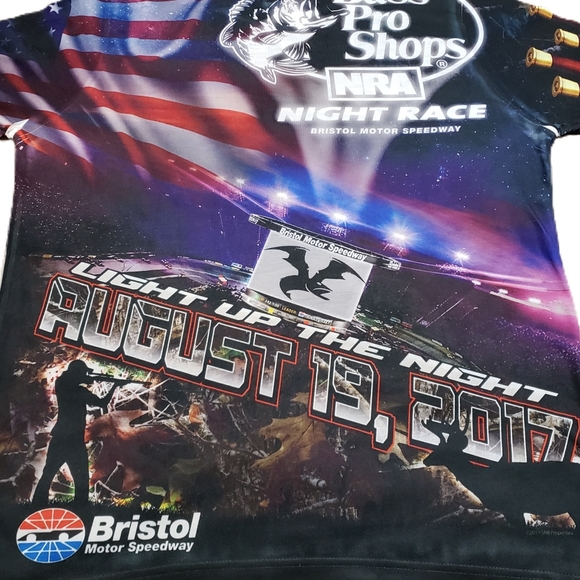 Bristol MotorSpeedway Nascar Night Race "Light Up The Night" Unisex Size Medium - Picture 2 of 3